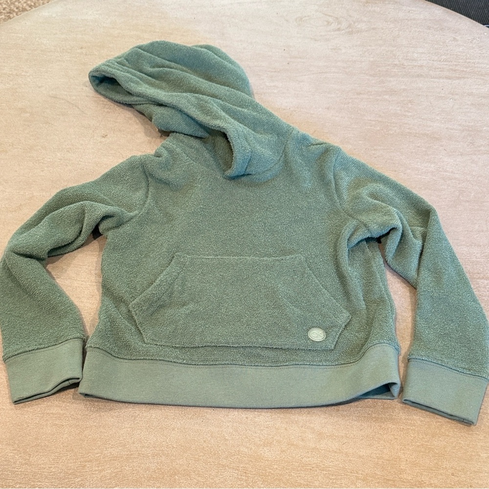 Outerknown Sage Green Textured Hoodie